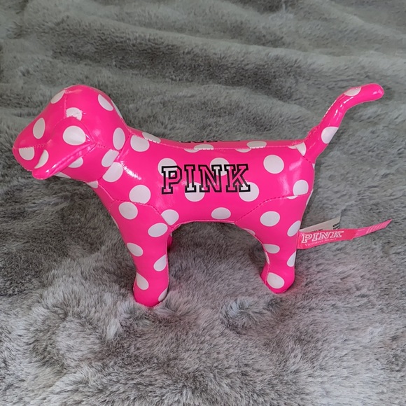 NWT! RARE PINK polka dot plush dog! - Picture 2 of 4